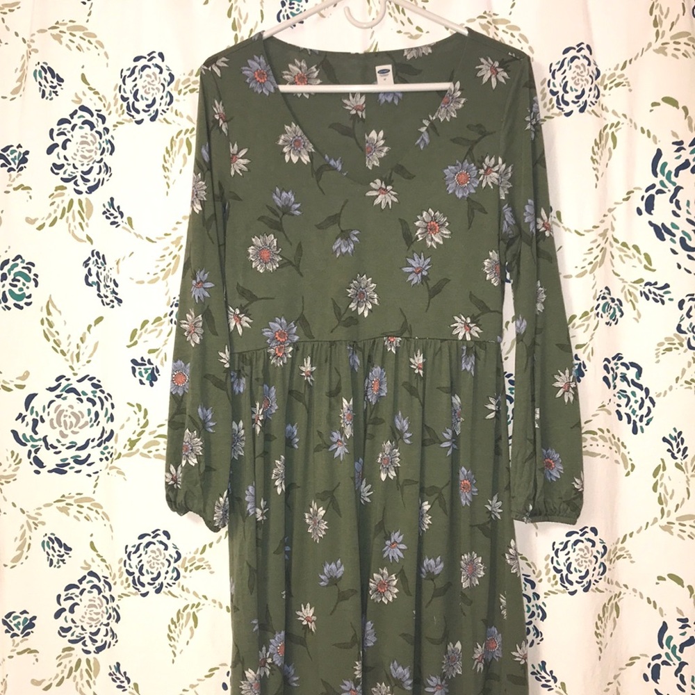 Long Sleeve A Line Dress